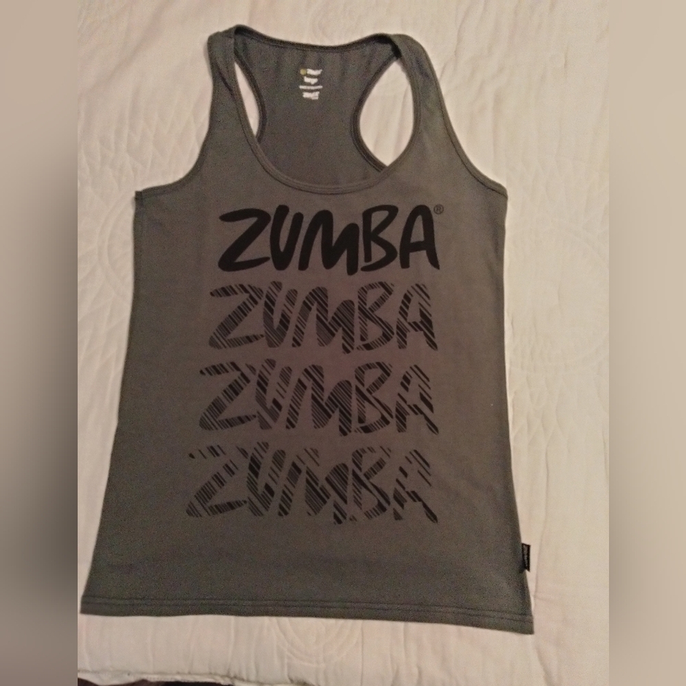 Zumba Black and Gray Tank Top